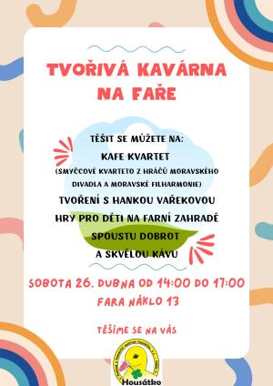 tTvořivá kavárna na faře.
